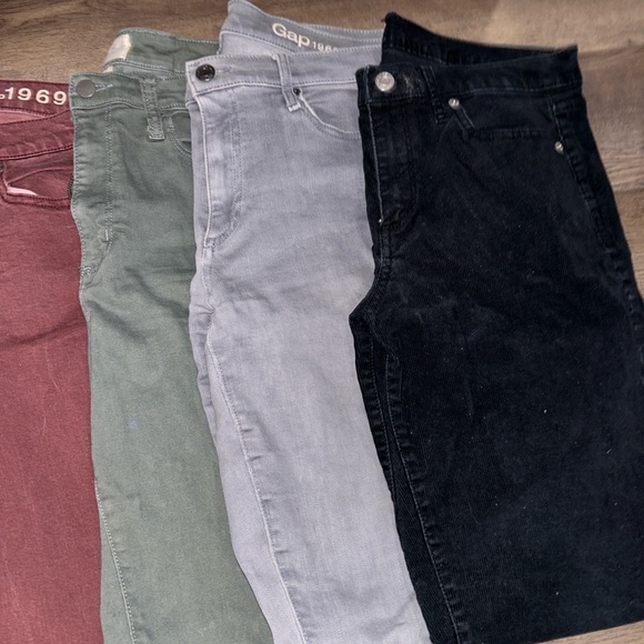 GAP Women's Skinny Pants - White, Burgundy, Olive, Gray, Black - Picture 4 of 4